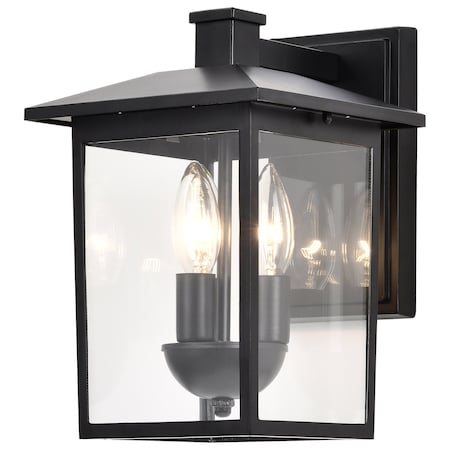 Nuvo Jamesport Outdoor Small Wall Lantern 3 Lights Matte Black Finish 60/5934